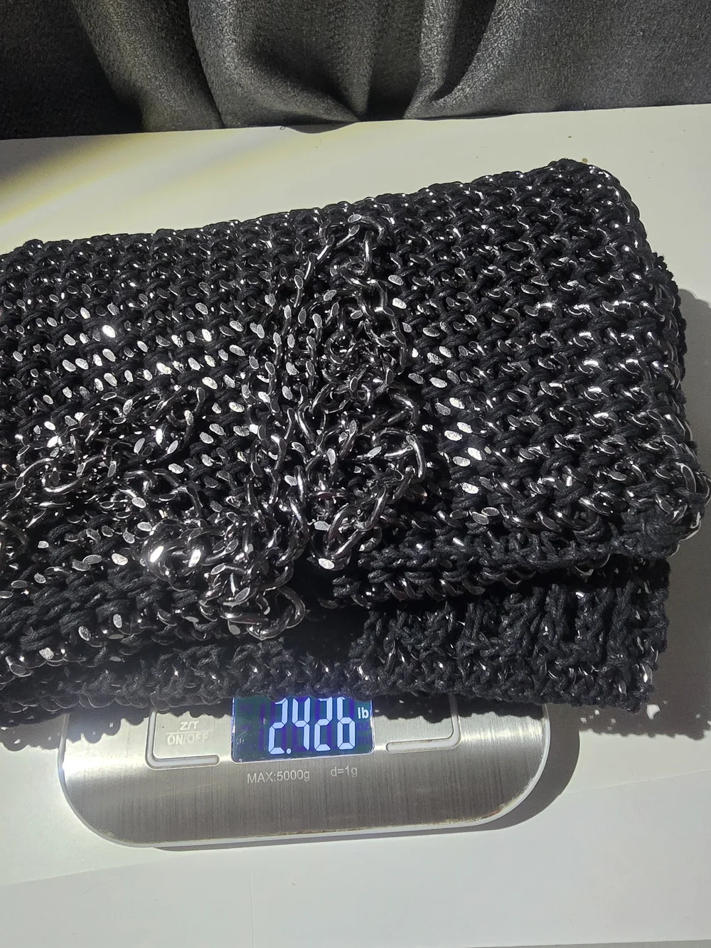 Black Chain Crossbody Bag